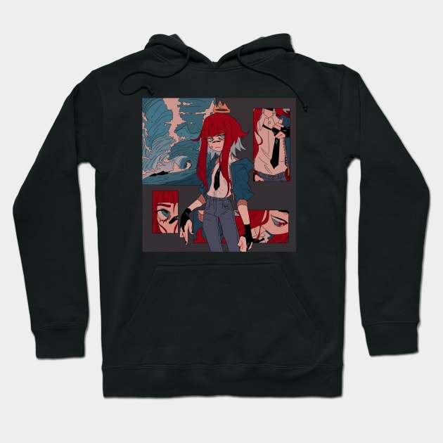 The Queen of the Waves Hoodie by rosywhitey